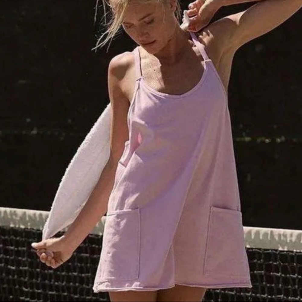 Free People Movement Hot Shot Mini Dress in Bright Orchid